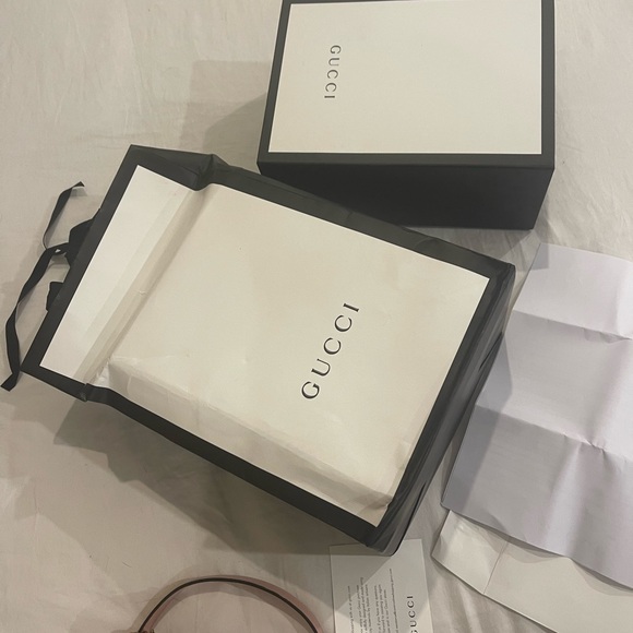 RARE light pink mini Gucci marmont matelasse with gorgeous gold hardware - Picture 10 of 11